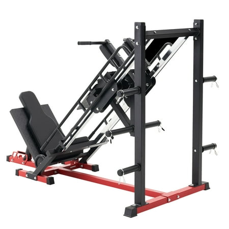 KFFKFF Leg Press and Hack Squat Apparatus, Modifiable Leg Press Combination with Linear Bearing and Weight Accommodation, Lower Body Exclusive for Domestic Gym, Leg Workout Gear for Quadriceps