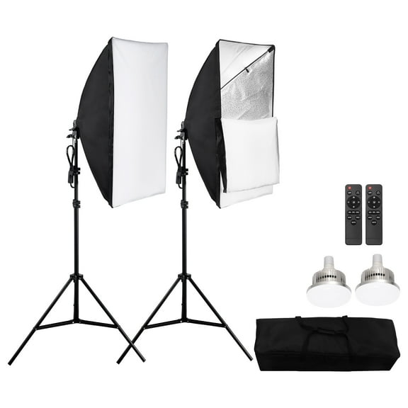 KFFKFF Lightbox Set, Dimensions 20" x 28", Expert Lightbox featuring 45W LED Bulbs with a range of 3000-6500K, 3 Constant Illumination Modes, Stand for Stability, Remote for Convenience