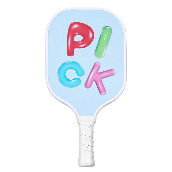 KFFKFF Lightweight Pickleball Paddle for Kids, Youth-Friendly Design with Small Grip and Fun Pattern, Fiberglass Paddle with Honeycomb Core, Perfect for Boys and Girls