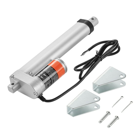 KFFKFF Linear Actuator 12V, 6 Inch High Load 330lbs/1500N Linear Actuator, 0.19"/s Linear Motion Actuator with Mounting Bracket and IP54 Protection