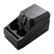 KFFKFF Lockable UTV Center Console Storage Box with Armrest, Durable HDPE Organizer Featuring Cup and Phone Holders - Fits Polaris Ranger & 2017-2026 Can-Am Defender