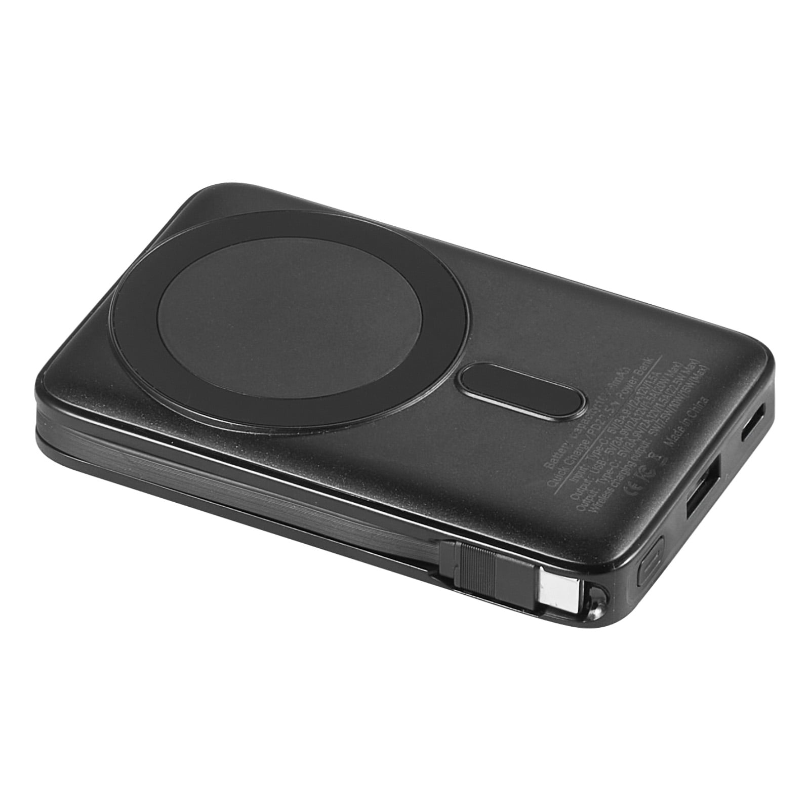 KFFKFF Magnetic Power Bank, 10000 mAh Portable Charger with Wireless Compatibility, Smart LED Display, Foldable Stand, and Fast Charging for iPhone16/15/14/13/12 Series, Samsung, Huawei