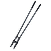 KFFKFF Manual Post Hole Digger, Robust Carbon Steel Handle, 57 inch Hand Hole Digger with Metal Blade and Scale Mark, Heavy Duty Post Hole Digger for Outdoor Garden