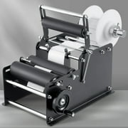 KFFKFF Manual Round Bottle Labeling Machine Label Applicator 15-20 Bottles/min