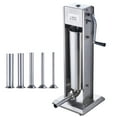 thumbnail image 1 of KFFKFF Manual Sausage Stuffer, 7L / 15 lbs Vertical Meat Filling Machine, Dual-Speed Operation, Food-Grade 304 Stainless Steel, Includes 5 Filling Tubes, Suitable for Home, Kitchen, Restaurant, 1 of 9