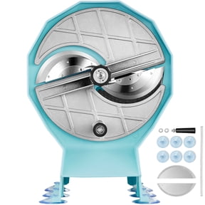 KFFKFF Manual Vegetable and Fruit Slicer, 0-0.5 Inch Thickness Adjustable Dual Inlet