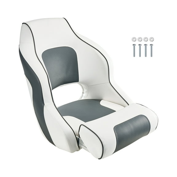 KFFKFF Marine Chair, Elevated Back Support, Foldable Nautical Chair with Dense Foam Padding & Water-Resistant Synthetic Leather, Comfort-Optimized Design, Collapsible Chair for Vessels, Sailboats