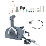 KFFKFF Marine Side-Mount Remote Control Box, 5006180 Compatible with Evinrude Johnson Outboard, Includes Power Trim Switch and Lanyard