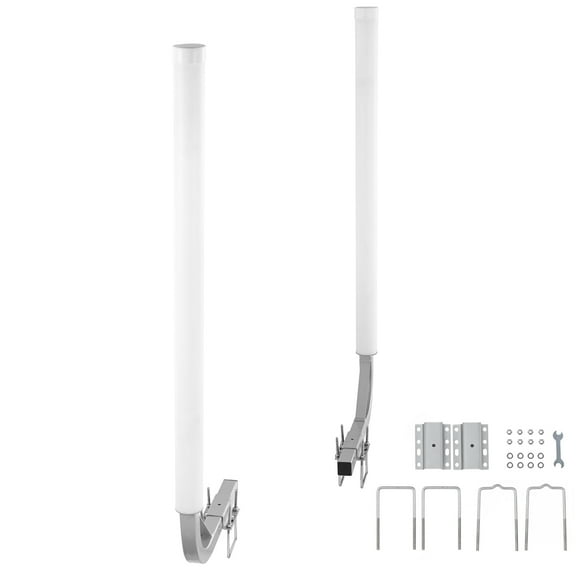 KFFKFF Marine Trailer Guide Set, 48'' Flexibly Adjustable Poles, Pair of Galvanized Steel Supports with PVC Coating, Ideal for Ski, Fishing, and Sailboat Transport, 2024