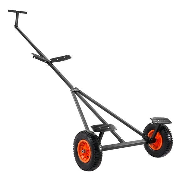 KFFKFF Marine Trailer Trolley, Carrying Capacity of 420lbs, Constructed from Carbon Steel with Variable Length, Equipped with 15.7 in Air-Filled Tires and Anti-Slip Support Stand