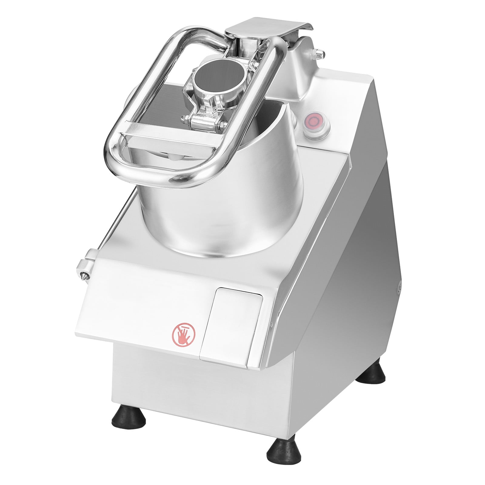 KFFKFF  Commercial Food Processor Stainless Steel Grain Grinder 750W Electric Food Cutter for Vegetables Fruits 3mm/5mm/7mm/10mm Grater, 2mm/4mm Cutter