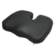 KFFKFF Memory Foam Seat Cushion for Comfort and Pressure Relief, Soft and Breathable Chair Pad with Removable Cover, Ideal for Travel, Office, Car, and Airplane - Lightweight and Easy to Carry
