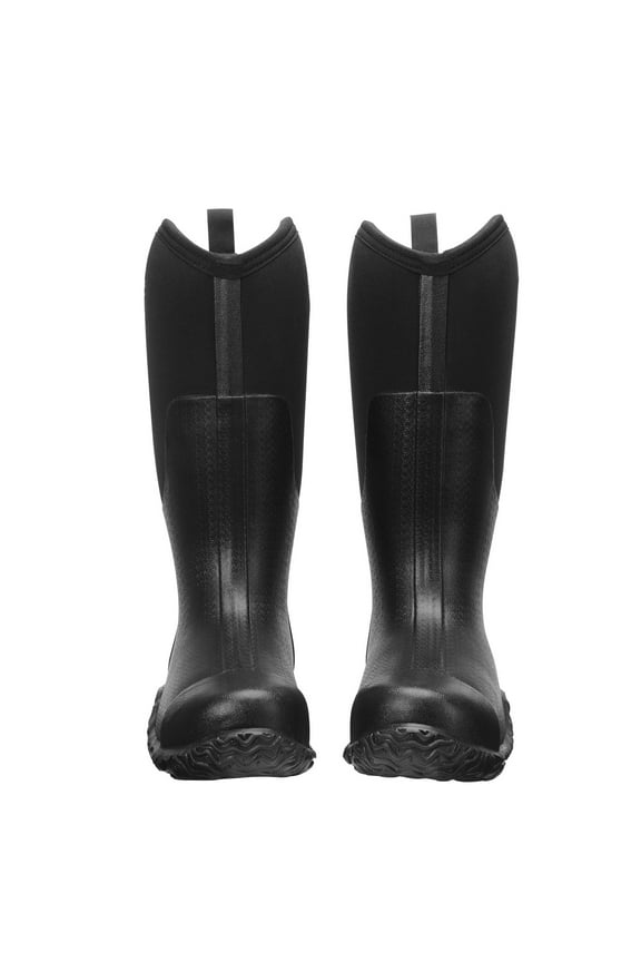 Men's Steel Toe Rubber Boots, Protective and Waterproof Footwear, Non-Slip Outdoor Work Shoes, Lightweight and Durable for Construction, Farming, and Manufacturing, Size 12 US