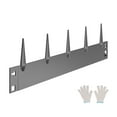 thumbnail image 1 of KFFKFF Metal Garden Border, Set of 5, 39 x 3 inches, Resilient Against Rust, Flexible Landscape Edging, Robust Lawn Divider, Simple to Set Up, Dark Gray Edging for Flower Beds and Walkways, 1 of 10