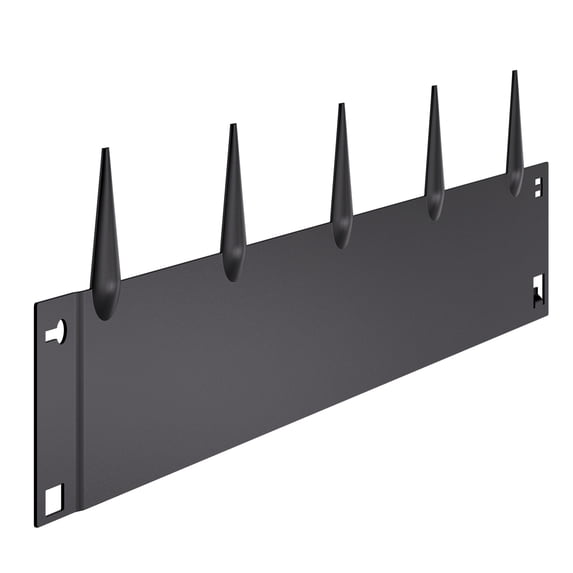 KFFKFF Metal Garden Border, Set of 5, 39 x 5 inches, Resilient Against Rust, Flexible Landscaping Edge, Robust Grass Divider, Simple to Set Up, Black Divider for Flower Bed, Yard, and Pathway