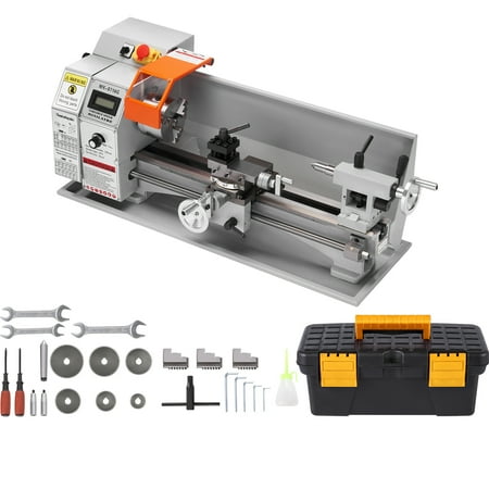 KFFKFF Metal Lathe Power Metal Lathe 7''x16'' 150-2500 RPM Continuously Variable