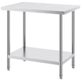 thumbnail image 1 of KFFKFF Metal Prep Station, Dimensions 24 x 36 x 34 Inch, Can Hold Up to 750 lbs, Robust Steel Worktable with 3 Customizable Height Settings, Suitable for Commercial Kitchen, Garage, Restaurant, 1 of 8