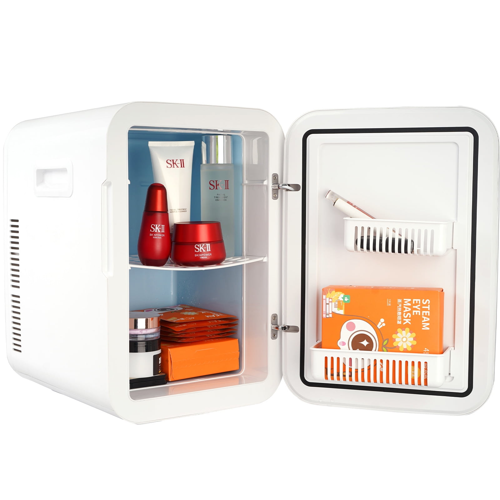 KFFKFF Mini Refrigerator 20L 22 Cans Skin Care Product Refrigerator AC/DC Mini Cosmetic Makeup Refrigerator