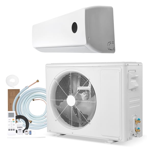 KFFKFF Mini Split Air Conditioner, 18,000 BTU Cooling / 18,400 BTU Heating, 230V 19 SEER2 Energy Efficient Inverter System, Quiet Operation, Covers Up to 1250 Sq.Ft, Suitable for Home or Office Use