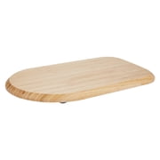 KFFKFF Mixer Slider, Oval 14.5 x 9.4-inch, Appliance Slider for Tilt Head 4.5-5 Qt Stand Mixer, PTFE Feet, Kitchen Countertop Storage Moving Tray, Natural Wood