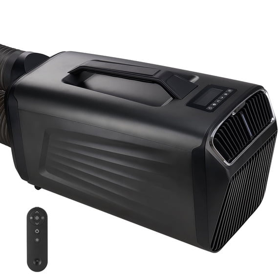 KFFKFF Mobile Air Cooling System, 4000BTU Triple-Speed Climate Control Device with 24H Scheduler, Air Temperature Modifiable from 16-30℃, Synchronizes with AC/DC for External Tent Camping