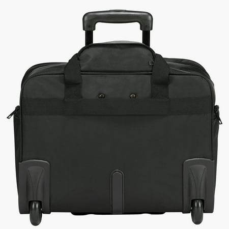 KFFKFF Mobile Laptop Carrier, Accommodates Laptops up to 17.3 Inches, Rolling Work Bag, Computer Carrier with Wheels and Extendable Handle, Suitable for Professional Travel and Office Use, Unisex