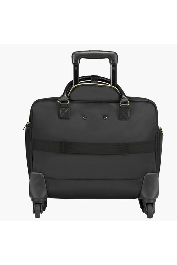 Mobile Laptop Carrier, Accommodates Laptops up to 17.3 Inches, Wheeled Suitcase, Computer Carry Bag with 4 Rotating Wheels & TSA Secure Lock, Laptop Holder for Professional Travel, Unisex