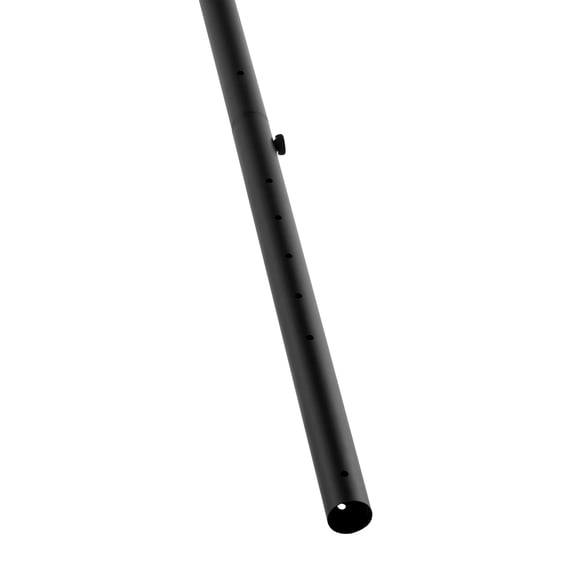 KFFKFF Mobile Sign Holder, 5ft Durable Cast Iron Post with Sturdy Plastic Base on Wheels, Flexible Solution for Displaying No Parking & Handicap Signs, Includes Base, Hardware, in Black