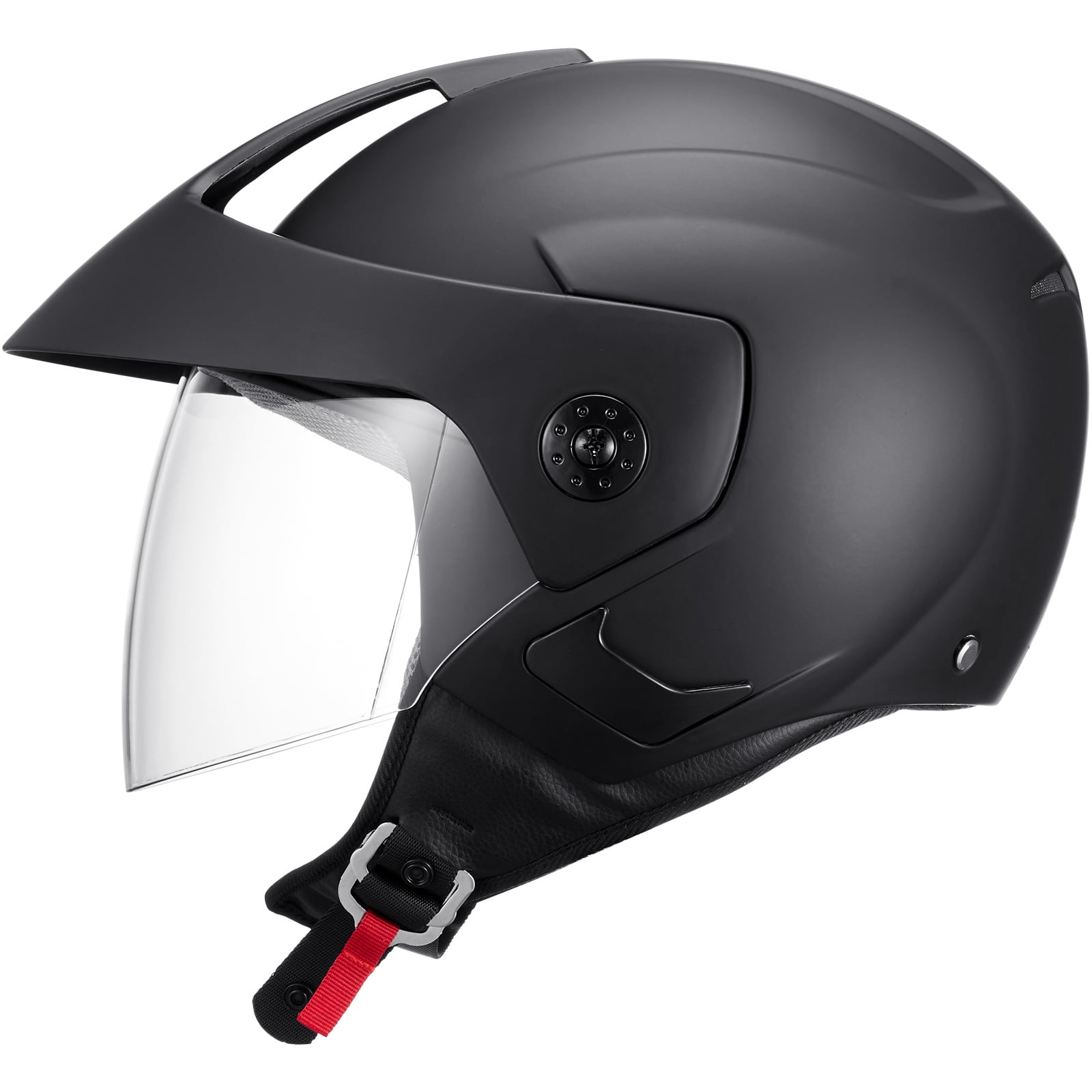 360 degree motorcycle helmet Milwaukee Helmets MPH9817DOT 'Breeze' Red Advanced Motorcycle Modular Helmet With Drop Down Visor