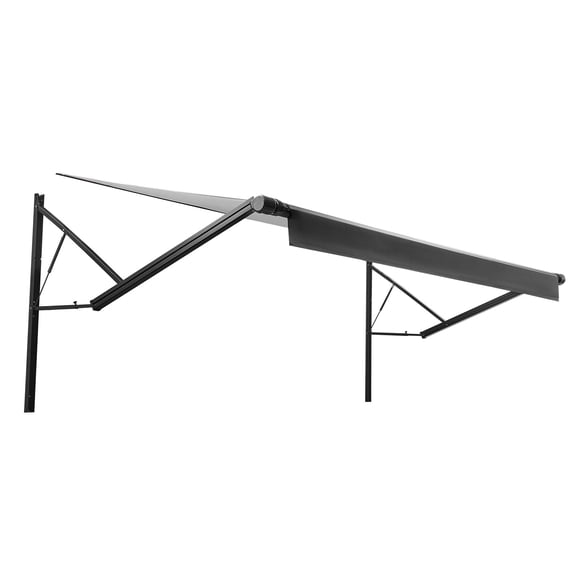 KFFKFF Motorized RV Awning Kit, 20.06FT Electric Retractable Awning with Durable Aluminum Frame & Waterproof Fabric, Outdoor Trailer Shade for Camping and RVs (20FT Type, Gradient Black)