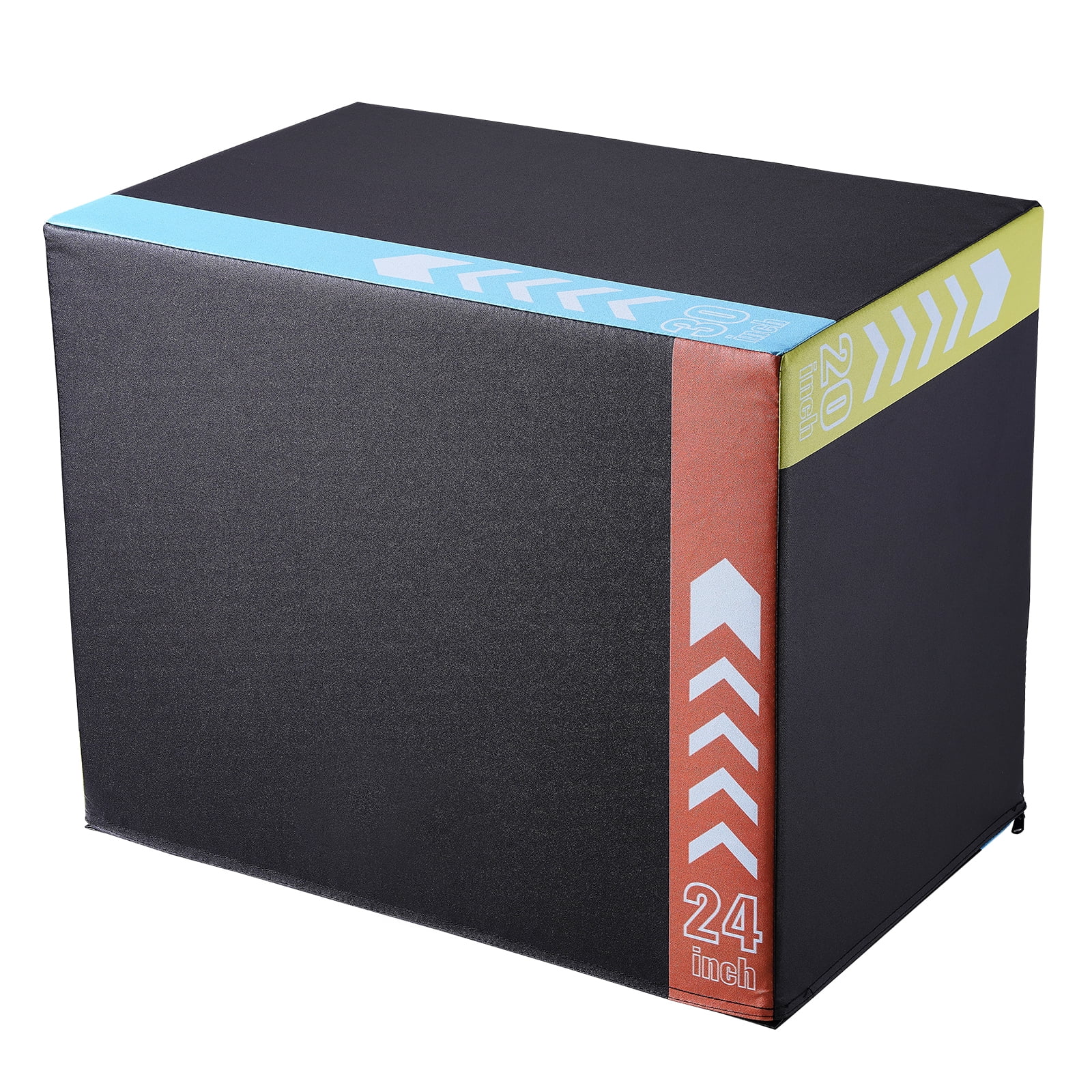 Ab Roller VEVOR 3 In 1 Plyometric Jump Box Cotton Plyo Box Black For ...