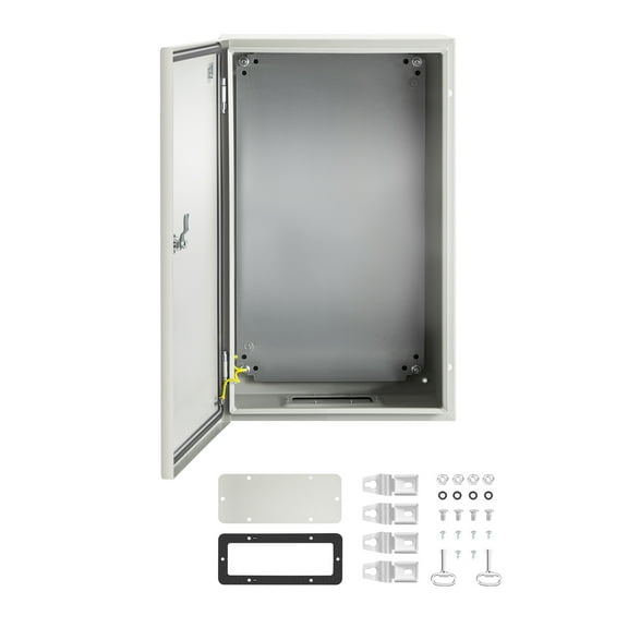 KFFKFF NEMA-Compliant Steel Housing, Dimensions 12 x 12 x 8'', NEMA 4X Steel Electric Container, IP66 Certified for Water and Dust Resistance, Suitable for Outdoor/Indoor Electric Connection Box