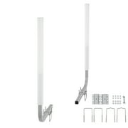KFFKFF Nautical Trailer Guide Kit, 60'' Adaptable Adjustment, Twin Steel Stands with PVC Coating Resistant to Corrosion, Suitable for Ski, Angling, and Yacht Conveyance, 2-Item Set 2024