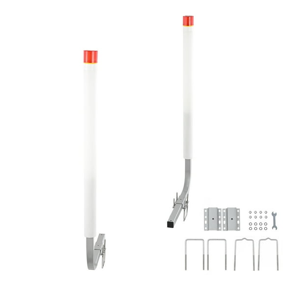 KFFKFF Nautical Trailer Guide Kit, 62'' Featuring LED Lights, Duo of Corrosion-Resistant Steel Guide Rods, Comes with PVC Covers, Suitable for Ski, Angling, or Yacht Trailers 2024