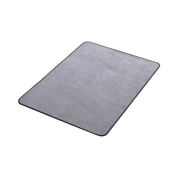 KFFKFF Office Chair Mat,36 x 48-inch Floor Protector for Hard Surfaces,Durable Corduroy Texture,Non-Slip Design, Easy to Maintain,Smooth Movement for Rolling Chairs,Ideal for Home or Workspace (Grey)