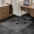 thumbnail image 1 of KFFKFF Office Chair Mat with Lip, 36 x 48-inch Clear Floor Mat for Carpets, Floor Protector Mat for Desk Chair, Clear Table Pad, Table Cover, 1 of 9