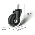 thumbnail image 1 of KFFKFF Office Chair Wheels Caster Wheels Set of 5 Swivel Wheel Replacement 3 inch, 1 of 8