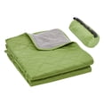 thumbnail image 1 of KFFKFF Outdoor Blanket, Sizeable Comfortable Arena Cover, Resistant to Water & Wind, 330GSM Polyester Fleece Material, Fire Resistant, 82" x 55", Dual Tone, 1 of 9