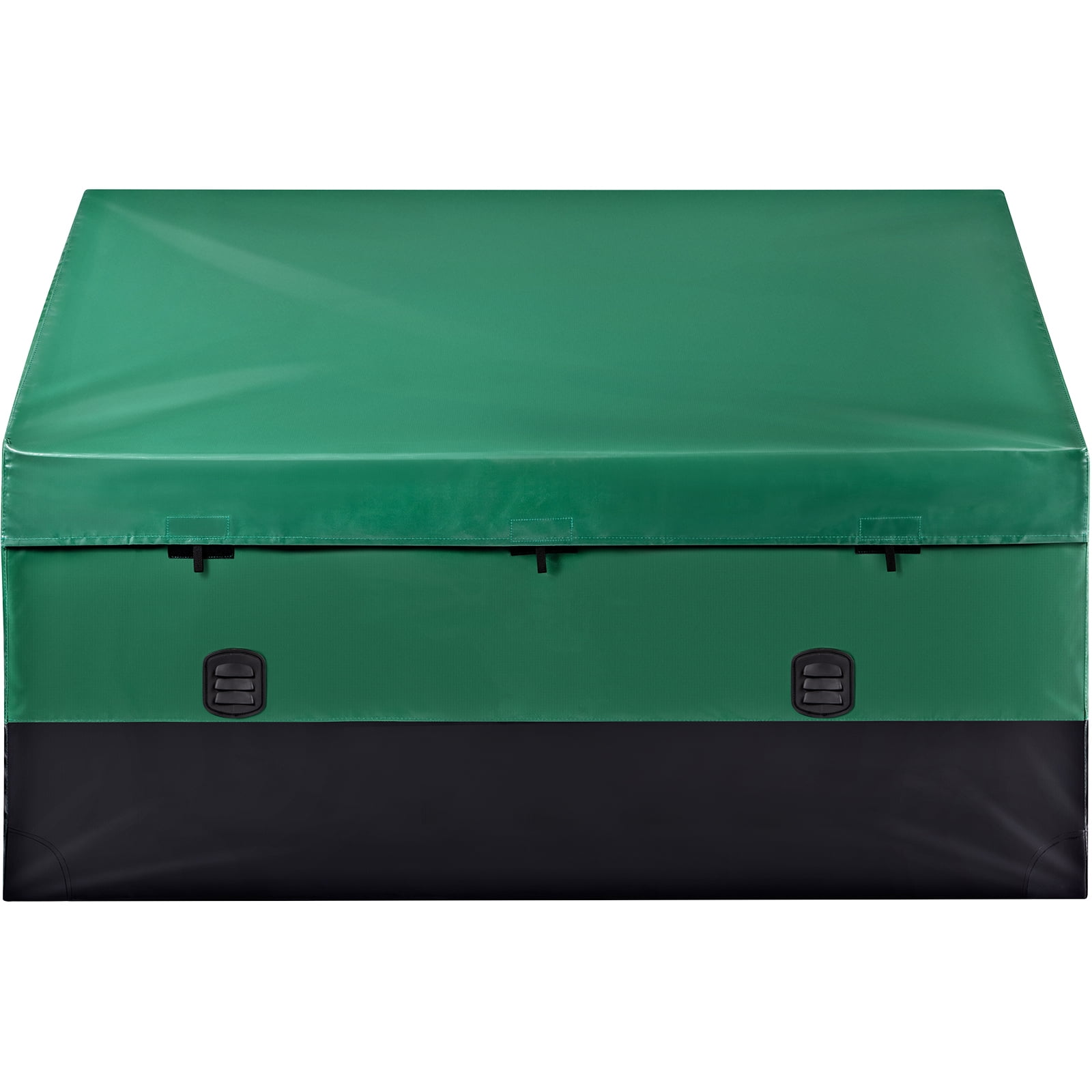 KFFKFF Outdoor Storage Box 230 Gallon Waterproof PE Deck Box with Galvanized Frame Patio Backyard Garden Portable Storage Containe for Boat, Yard, Patio (Green & Black)