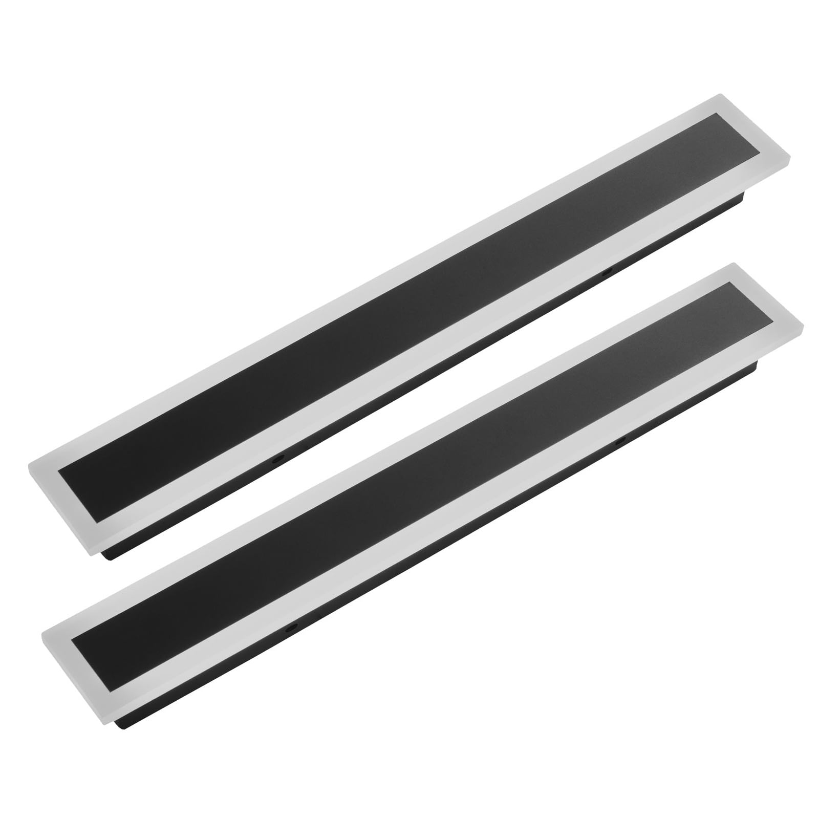 KFFKFF Outdoor Wall Lights, Set of 2, 23.6-Inch Modern Vertical Wall Sconce Fixtures, Adjustable 2700K-6000K, IP65 Waterproof and Rust-Resistant, Dimmable Exterior Lighting for Porch, Garage,and Home