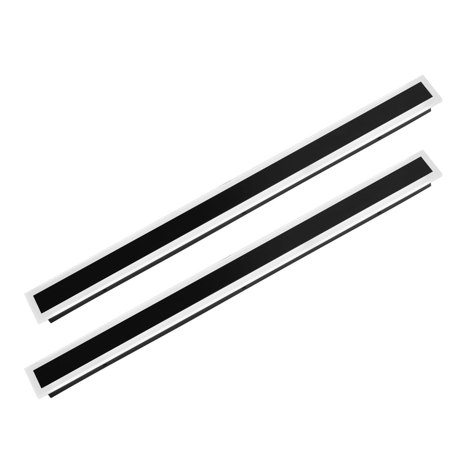 KFFKFF Outdoor Wall Lights, Set of 2, 39.4-Inch Modern Vertical Wall Sconce Light Fixtures, 3000K Warm White, IP65 Waterproof and Rust-Resistant, Ideal for Home, Porch, or Garage