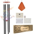 thumbnail image 1 of KFFKFF Outdoor Wind Chimes, 60 inches, Richly Toned Wind Chimes with 6 Tubes, Distinctive Large Commemorative Wind Chimes for Celebrations, Remarkable Outdoor Embellishment for, Black, 1 of 9
