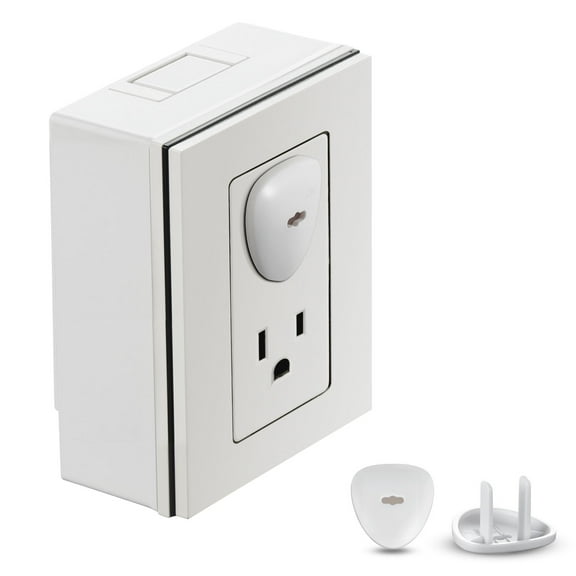 KFFKFF Outlet Covers, 70 Pack, Plug Protectors for Electrical Sockets, Safety Caps with Shock Resistance, Simple Installation, Durable ABS Material, for Home Wall Power Outlets, White
