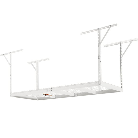 KFFKFF Overhead Adjustable Garage Storage Rack 36x96" Ceiling Rack 600lb White