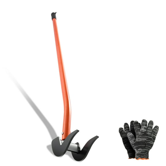 KFFKFF Pallet Buster Tool with 50-Inch Carbon Steel Handle, 2000 lbs Load Capacity, Durable Pry Bar for Deck Boards, Flooring, Framing, Roofing, Trim, and Drywall Removal