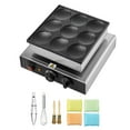 thumbnail image 1 of KFFKFF Pancake Machine, 9-PCS Commercial Countertop Waffle Maker, 850W Electric Mini Pancake Maker, Durable Non-stick Stainless Surface, Adjustable Temperature & Timer, Ideal for Restaurants & Home, 1 of 9