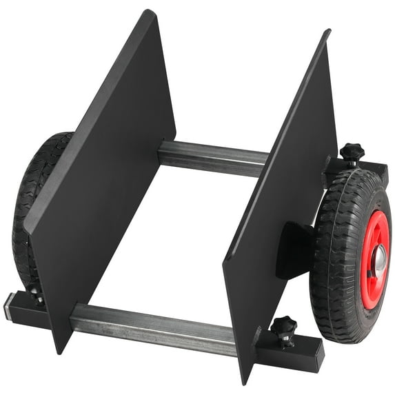 KFFKFF Panel Cart, Load Capacity of 600LBS, Robust Drywall Transporter with 8" Air-filled Tires, Flexible Clamp Panel Dolly for Drywall Sheet, Material Transportation, All-terrain Movement Cart