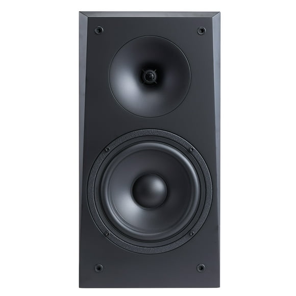KFFKFF Passive Bookshelf Speaker, 300W, Stereo Speakers with 6.5-Inch Woofer and 1-Inch Tweeter, Removable Grille, 55Hz-20KHz Frequency Range, Wooden Cabinet, Ideal for Home Audio Systems (1 Pair)
