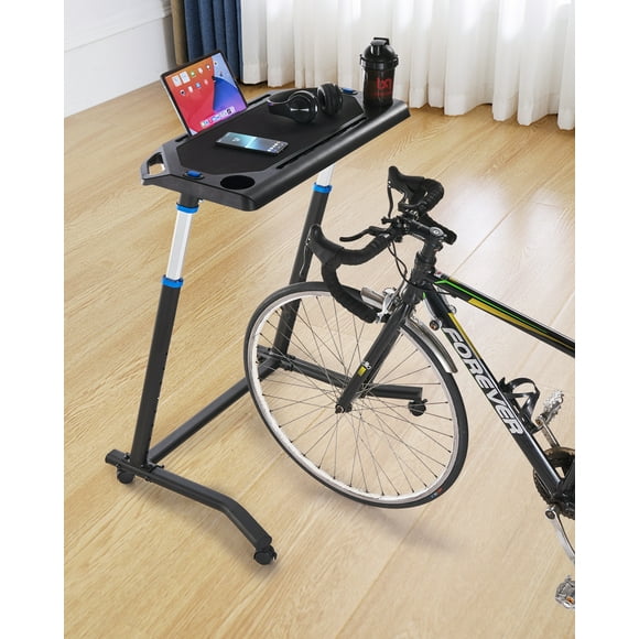 KFFKFF Pedaling Workstation, Portable Collapsible Multi-Use Cycle Coach & Walking Table with Secure Casters, Anti-Skid Multi-Cavity Cycle Coach Wellness Table with Handle Grip