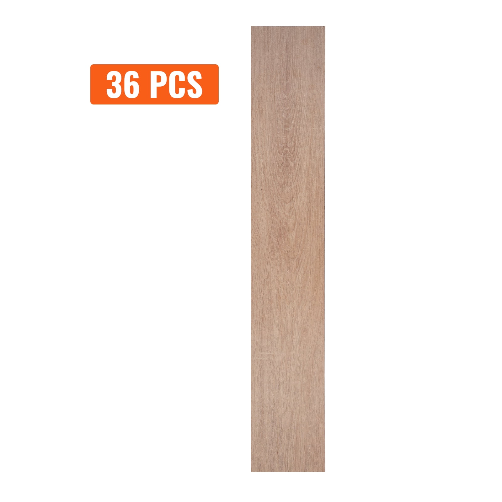 KFFKFF Peel and Stick Vinyl Floor Tiles, 36 Tiles Measuring 36x6 inches ...
